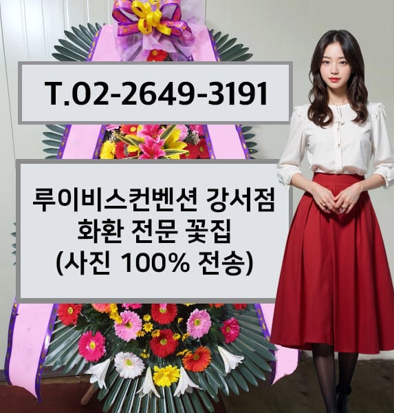 루이비스컨벤션 강서점 축하화환