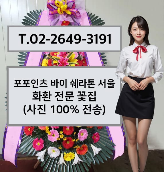 포포인츠 바이 쉐라톤 서울 구로 축하화환